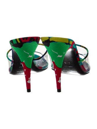 Saint Laurent PVC Printed Slides