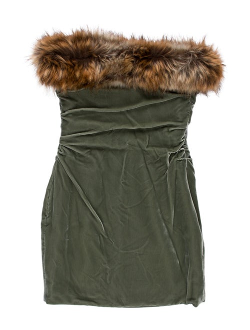 Saint Laurent Velvet Mini Dress w/ Tags