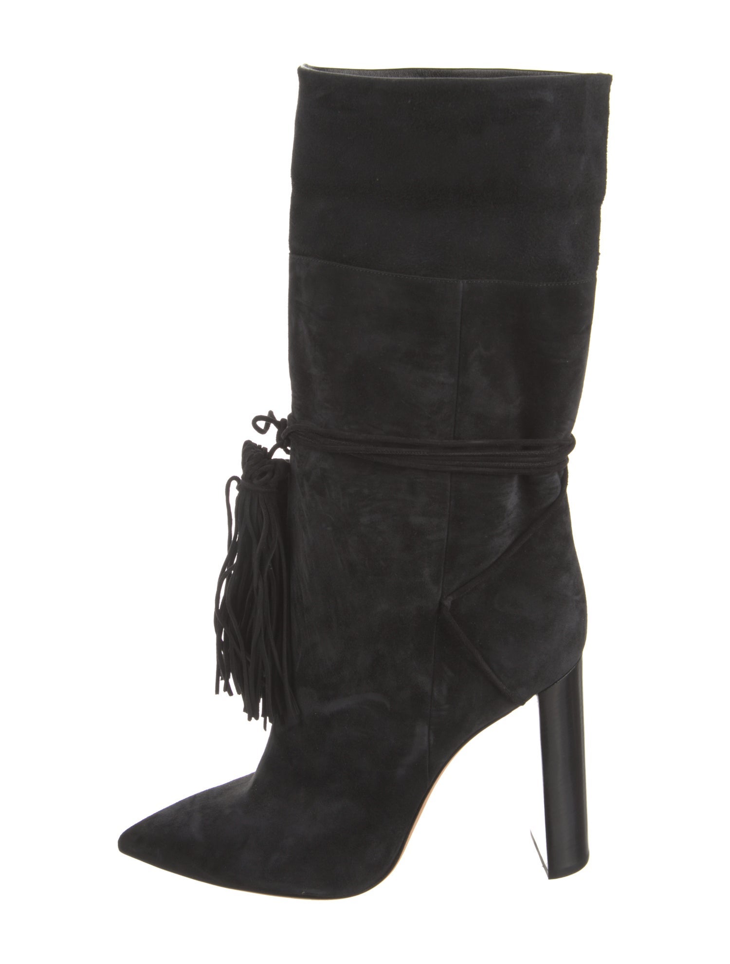 Saint Laurent Suede Tassel Accents Boots w/ Tags