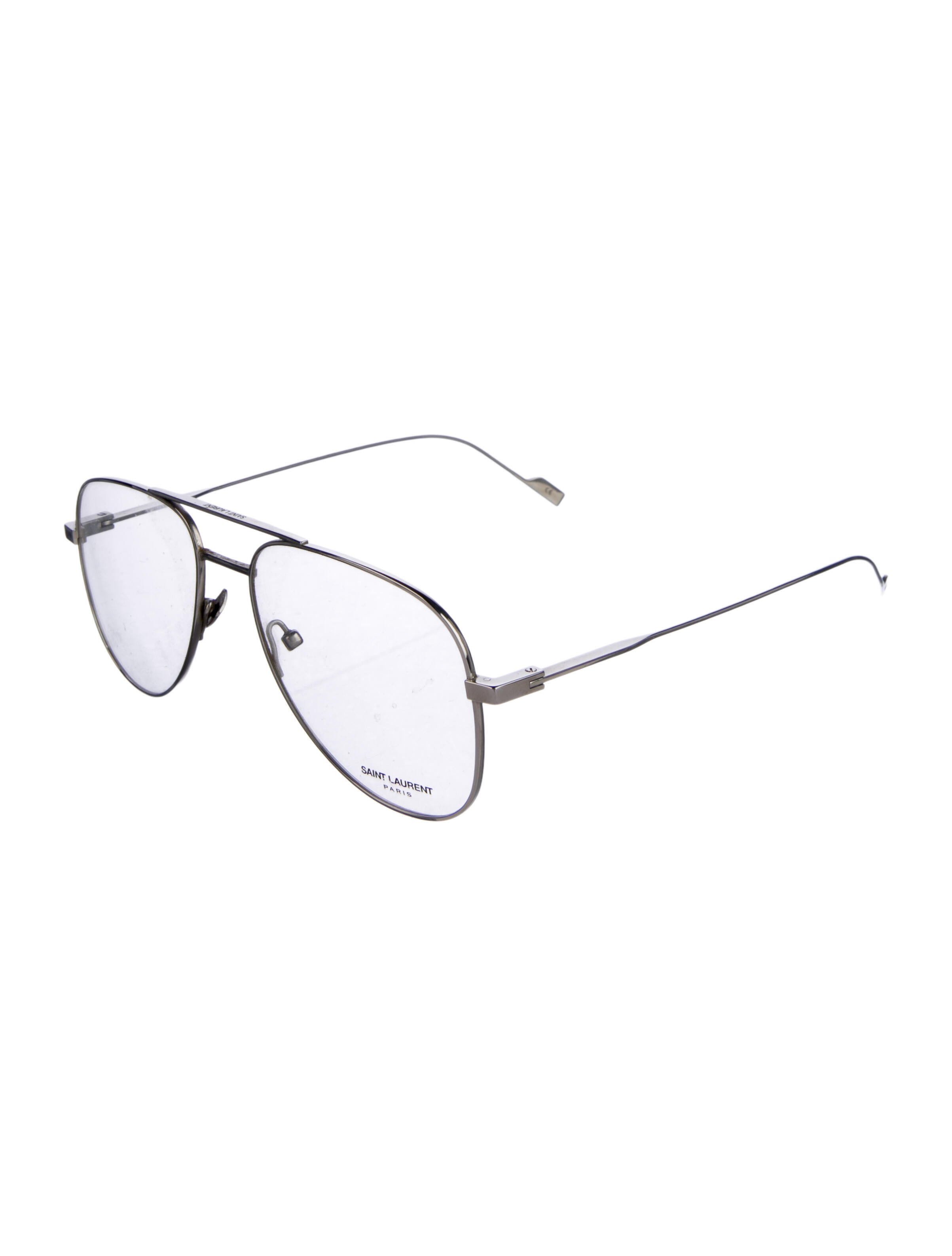Saint Laurent Aviator Clear Sunglasses