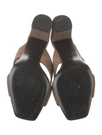 Saint Laurent Suede Slides