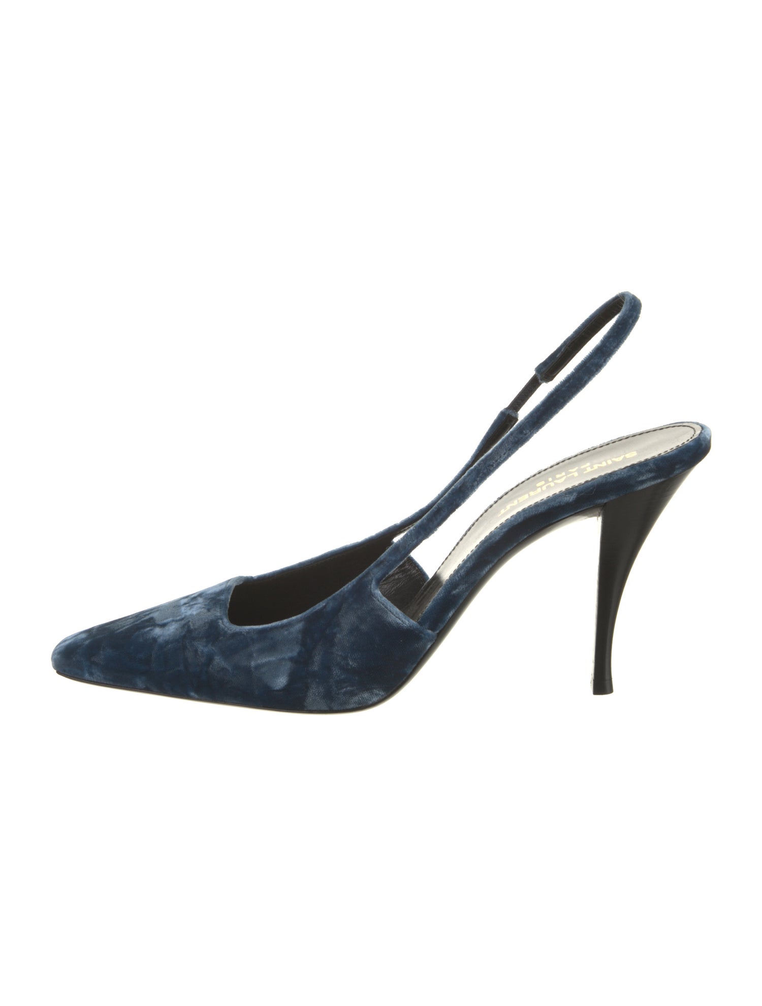 Saint Laurent Velvet Slingback Pumps