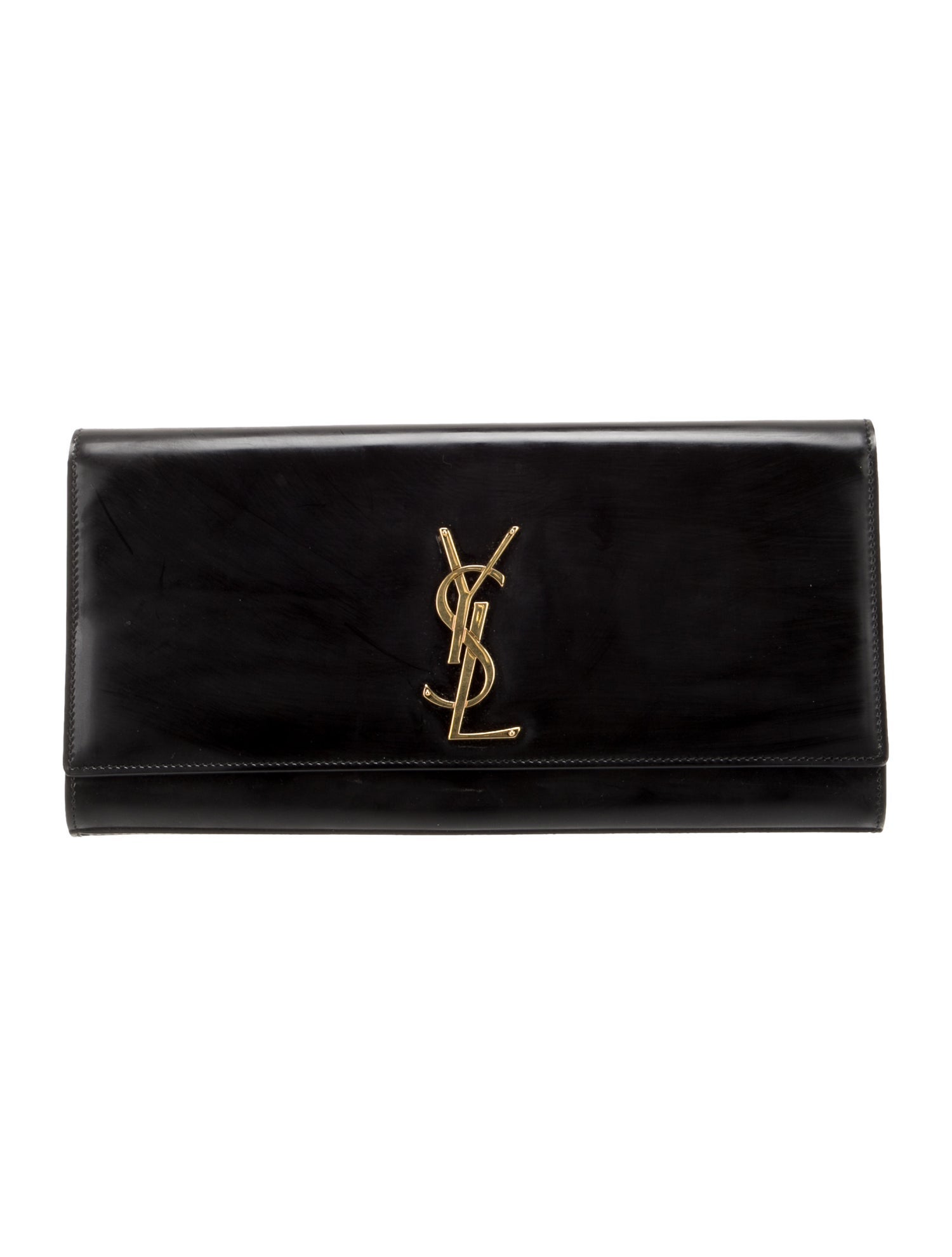 Saint Laurent Patent Leather Cassandre