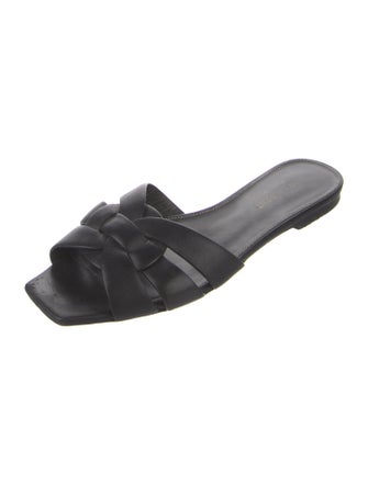 Saint Laurent Leather Slides