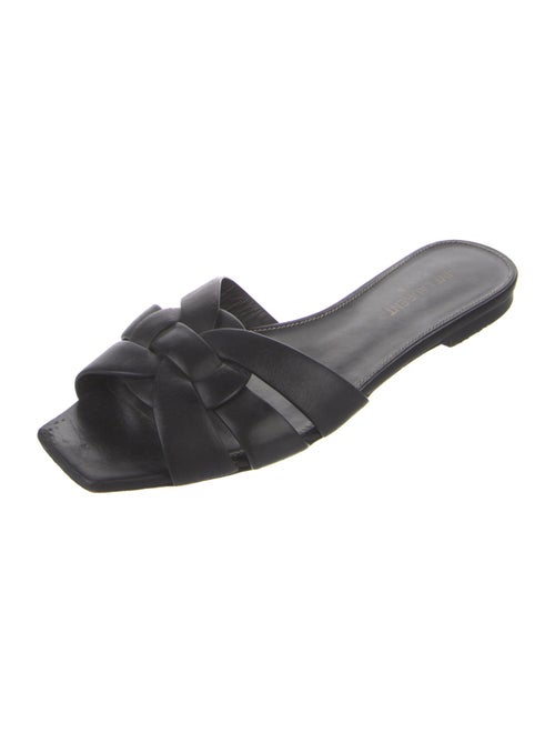 Saint Laurent Leather Slides