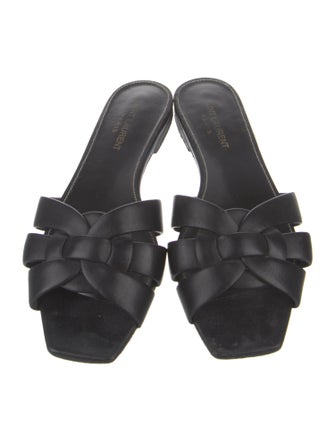 Saint Laurent Leather Slides