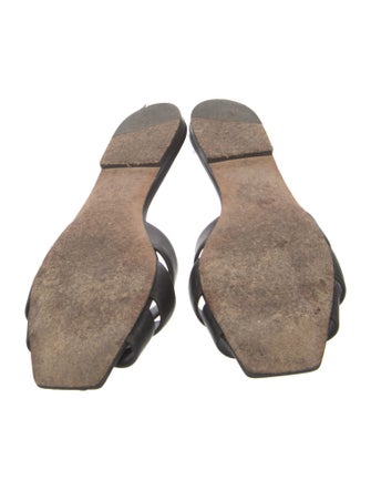 Saint Laurent Leather Slides