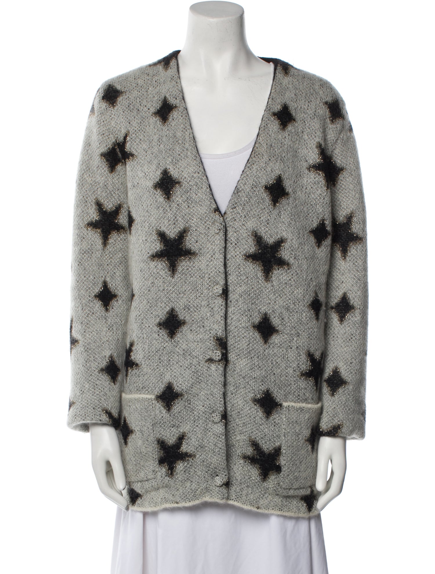 Saint Laurent Mohair Printed Sweater