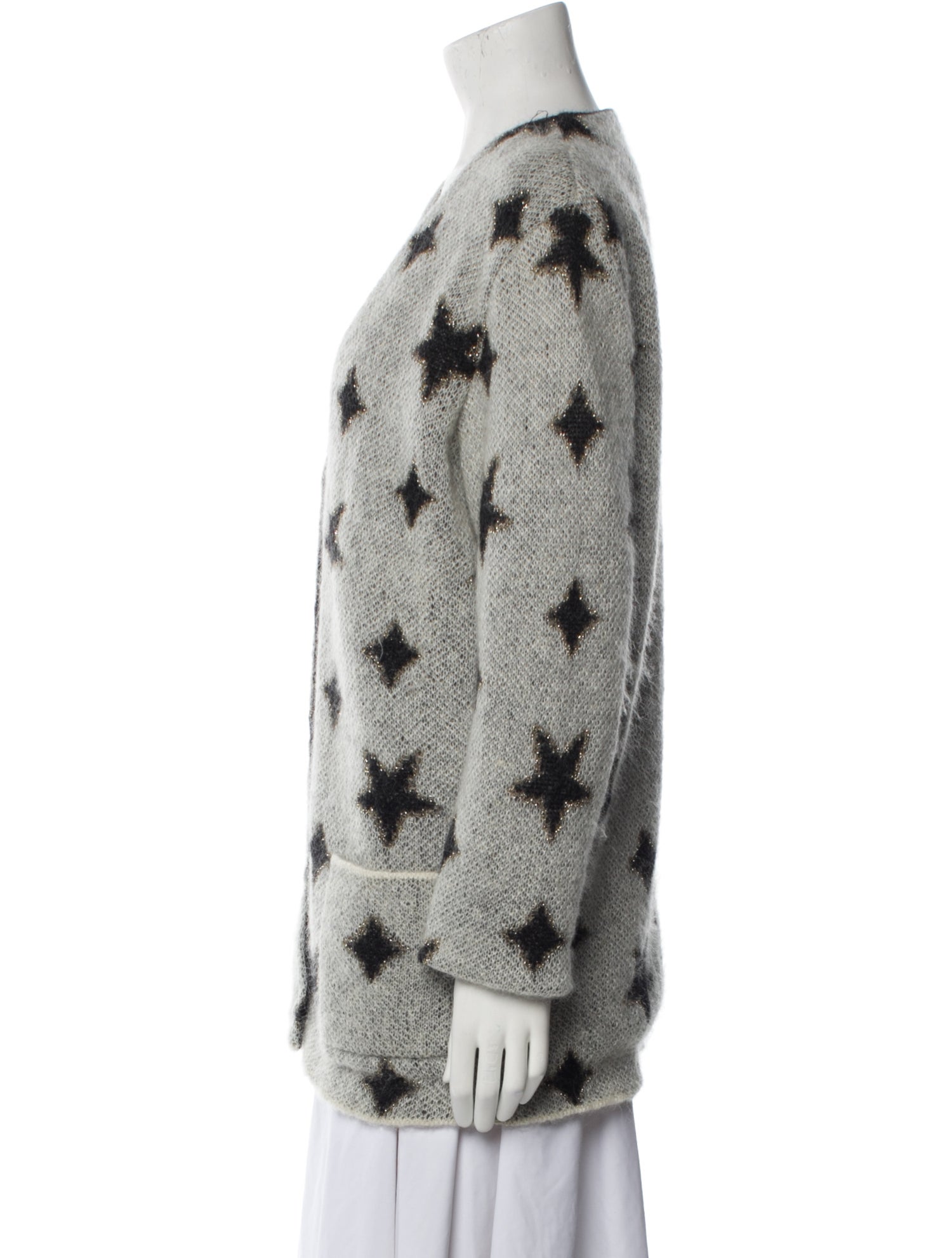 Saint Laurent Mohair Printed Sweater