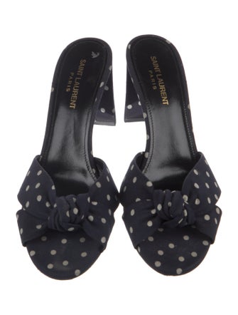 Saint Laurent Canvas Slides