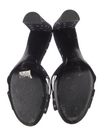 Saint Laurent Canvas Slides