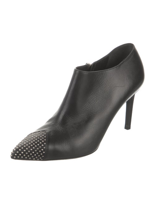 Saint Laurent Leather Studded Accents Boots