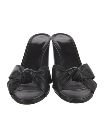 Saint Laurent Leather Slides