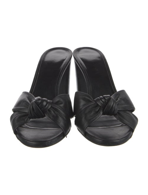 Saint Laurent Leather Slides