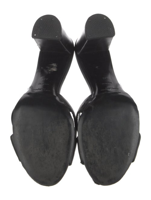 Saint Laurent Leather Slides