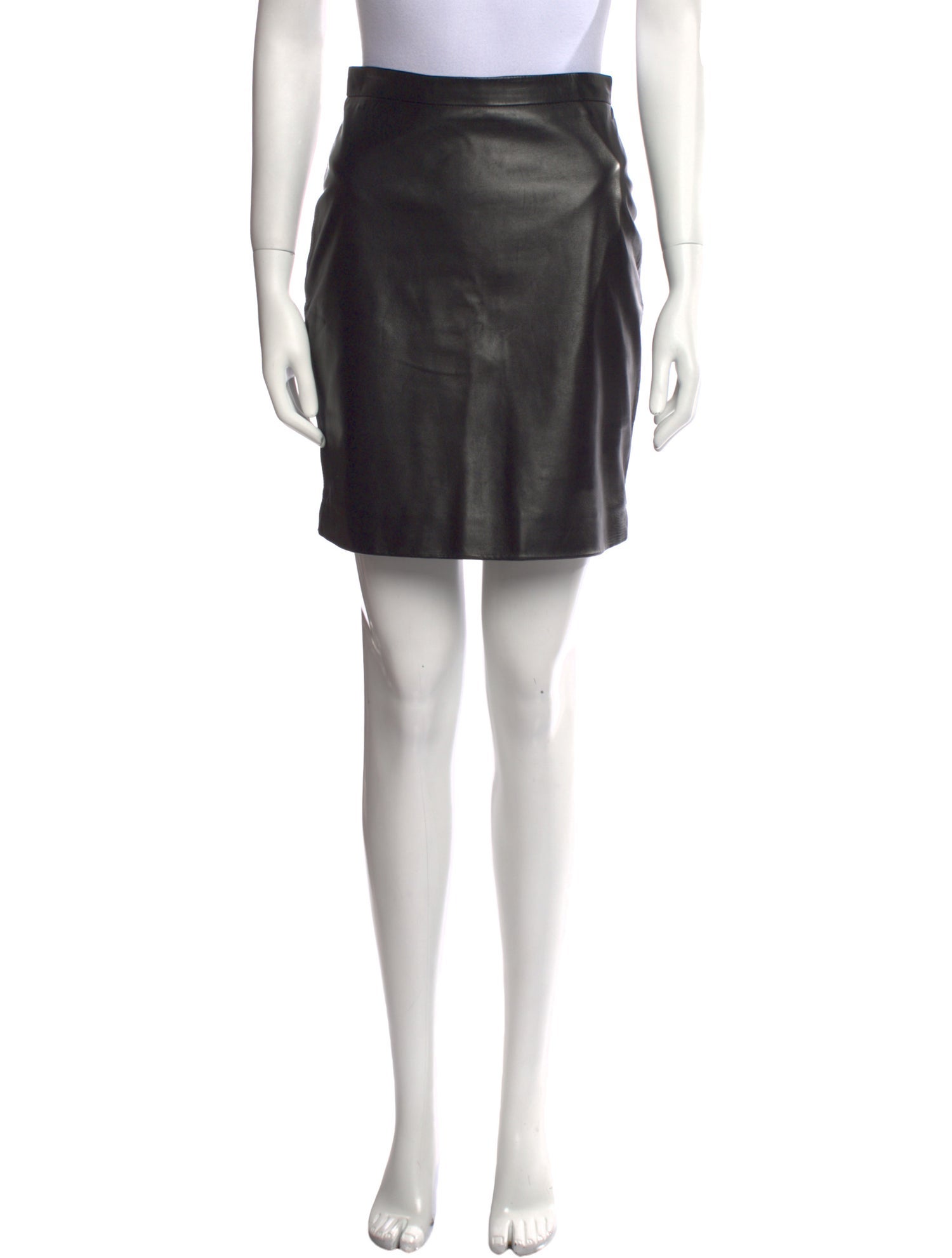 Saint Laurent Leather Mini Skirt
