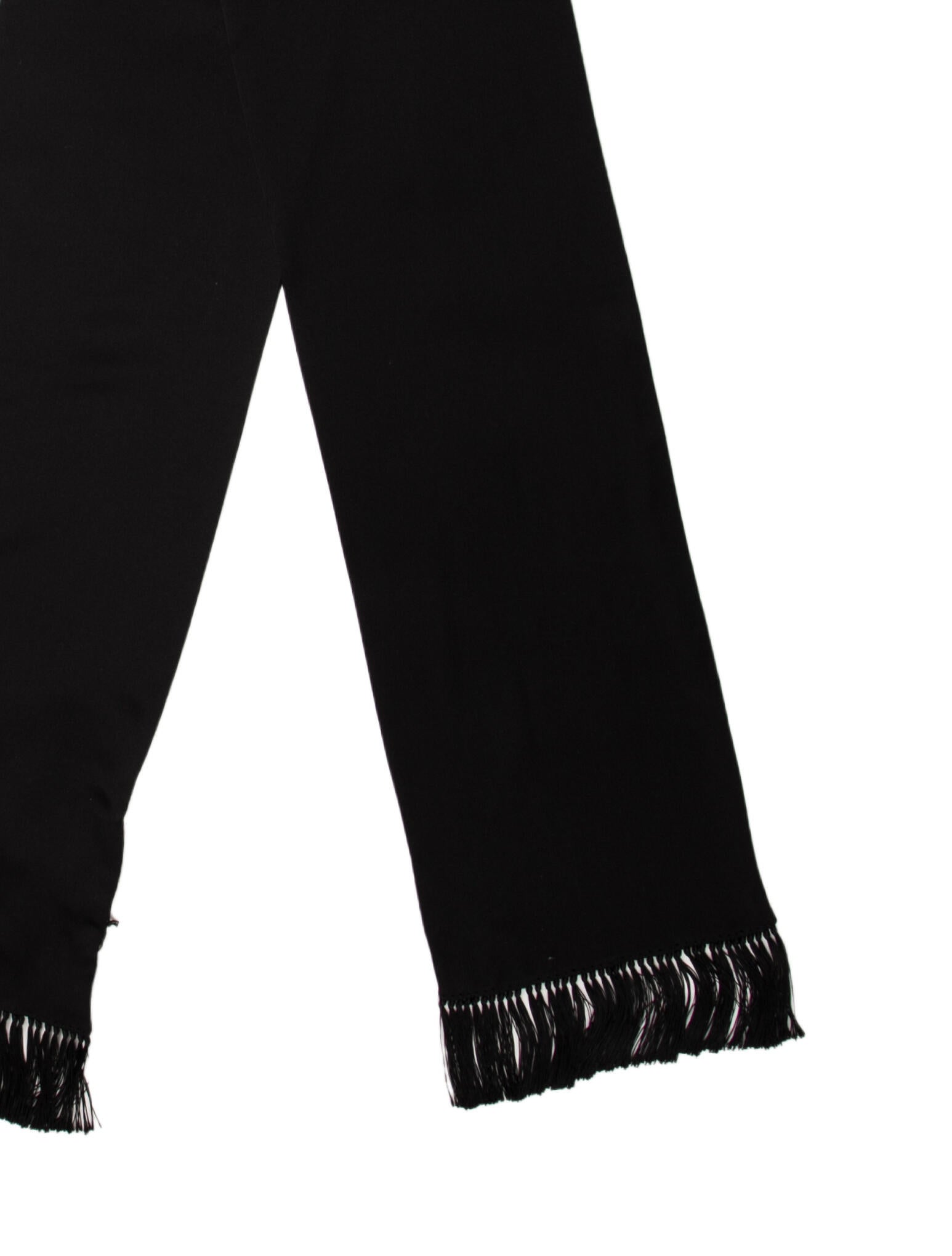 Saint Laurent Silk Striped Scarf w/ Tags