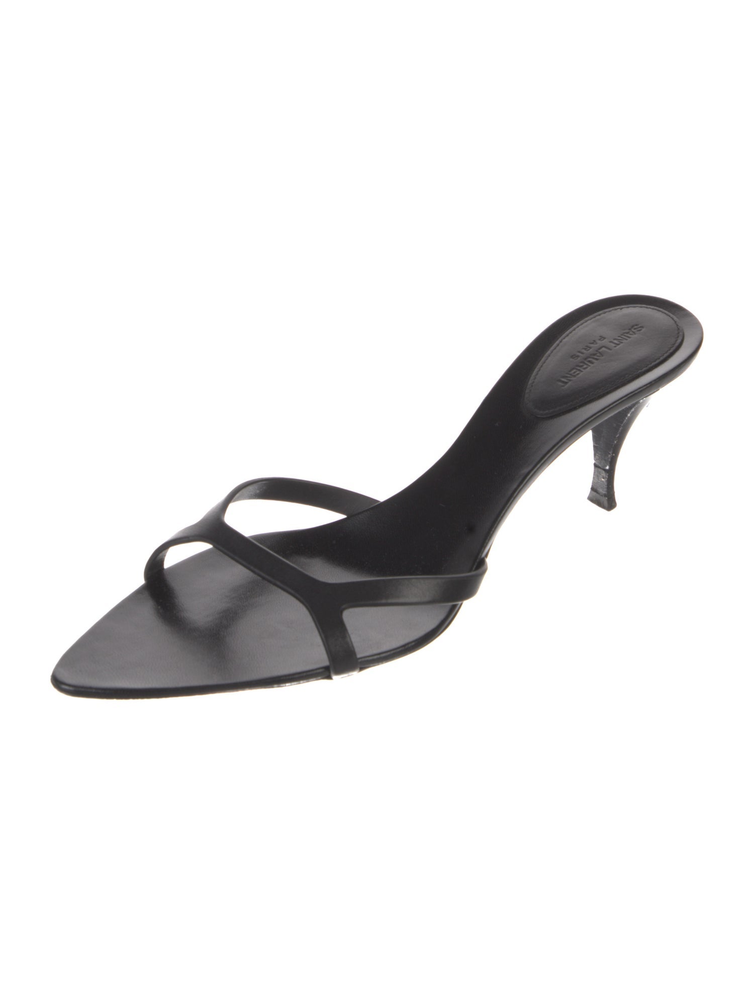 Saint Laurent Leather Slides