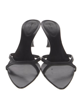 Saint Laurent Leather Slides