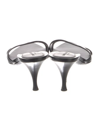 Saint Laurent Leather Slides