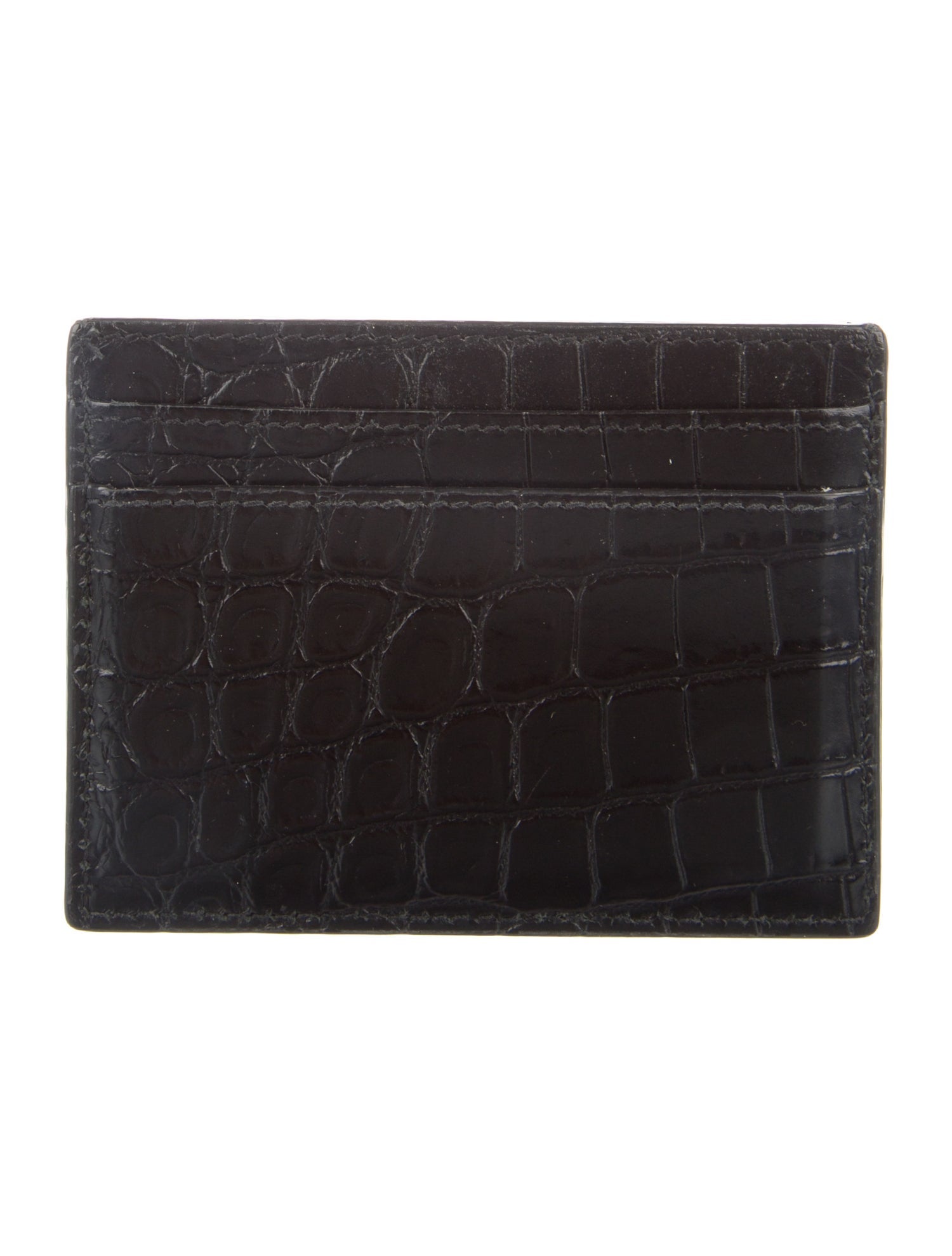 Saint Laurent Embossed Leather Printed Wallet