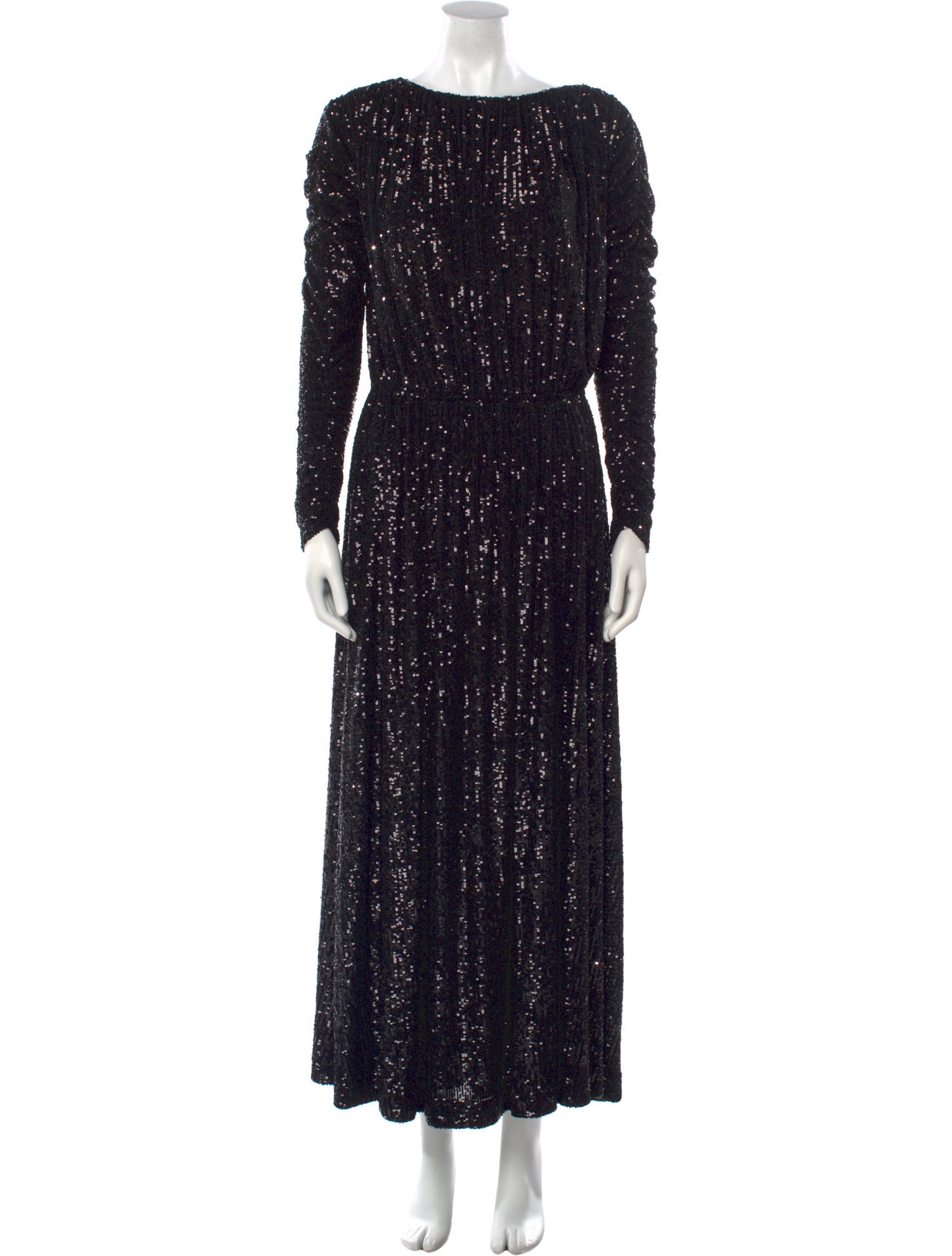 Saint Laurent Sequin Long Dress