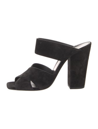 Saint Laurent Suede Slides