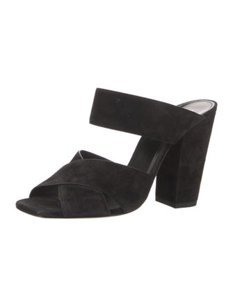 Saint Laurent Suede Slides