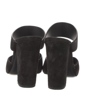 Saint Laurent Suede Slides