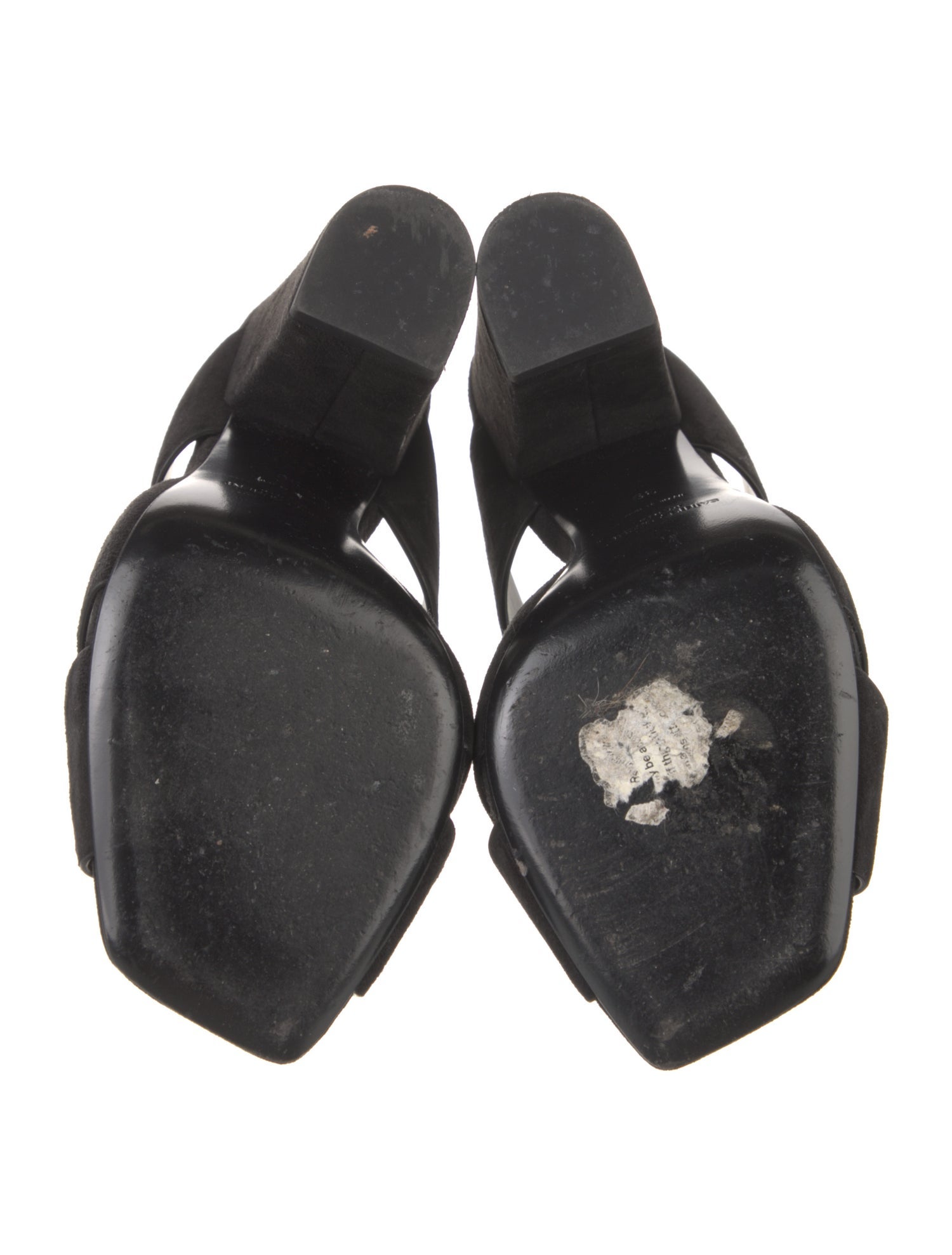 Saint Laurent Suede Slides