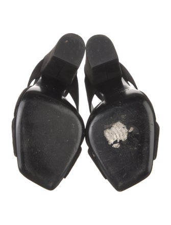 Saint Laurent Suede Slides