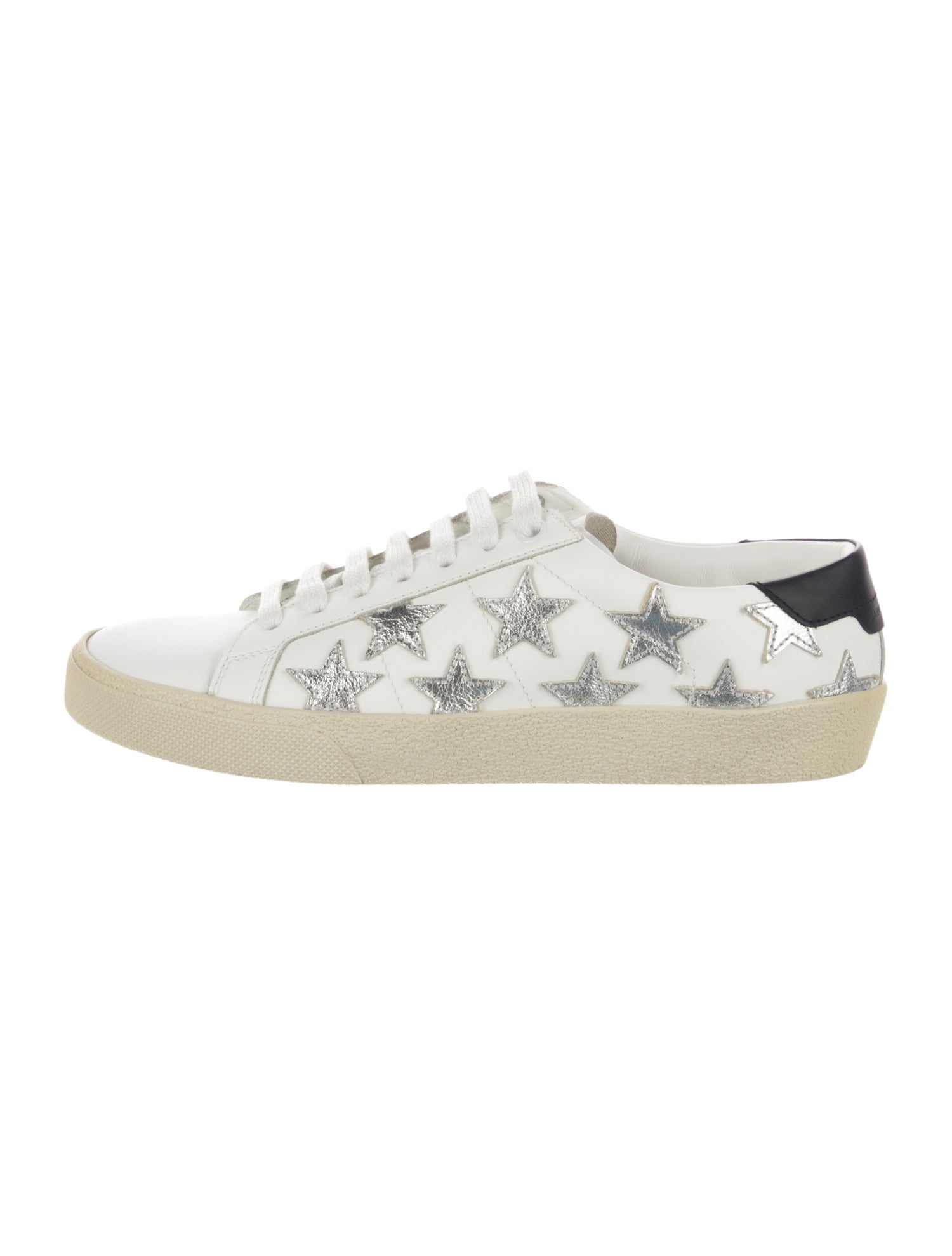 Saint Laurent Leather Printed Sneakers