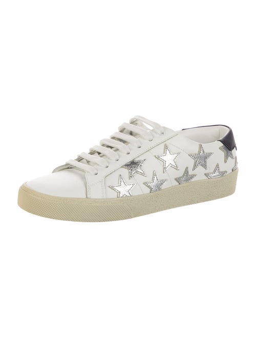 Saint Laurent Leather Printed Sneakers