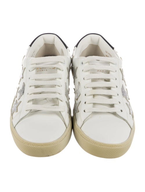 Saint Laurent Leather Printed Sneakers