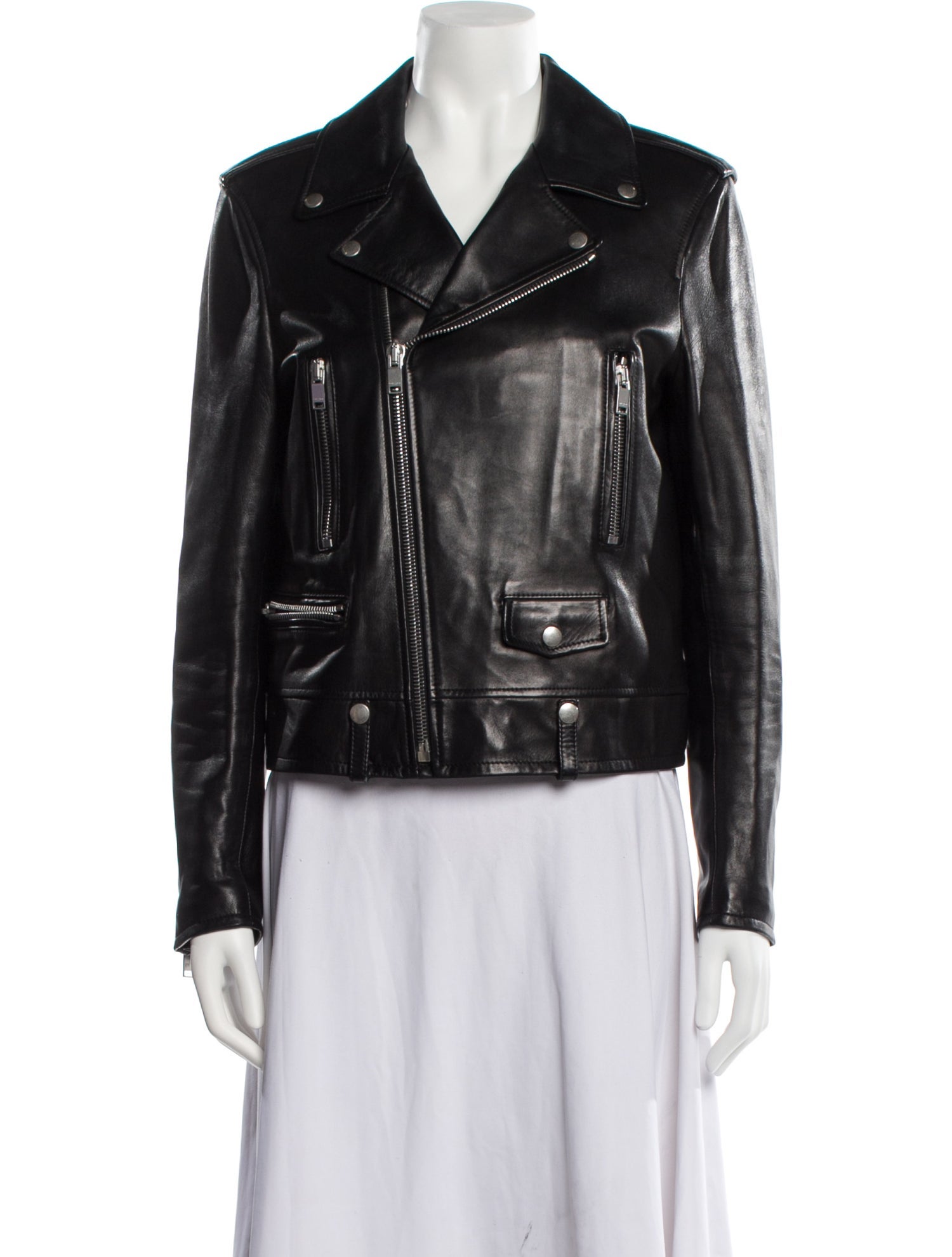 Saint Laurent Leather Biker Jacket