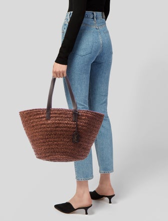 Saint Laurent Raffia Tote