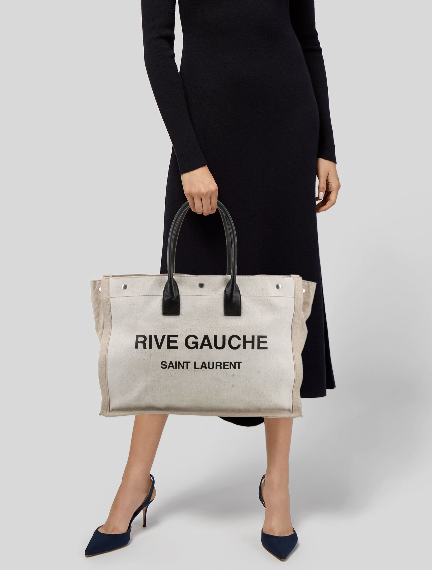Saint Laurent Canvas Tote Large
