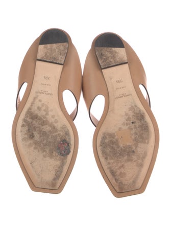 Saint Laurent Leather Slides