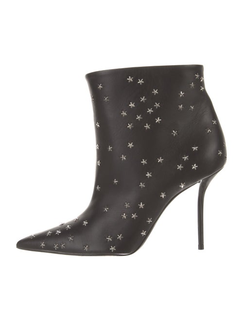 Saint Laurent Leather Studded Accents Boots