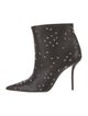 Saint Laurent Leather Studded Accents Boots