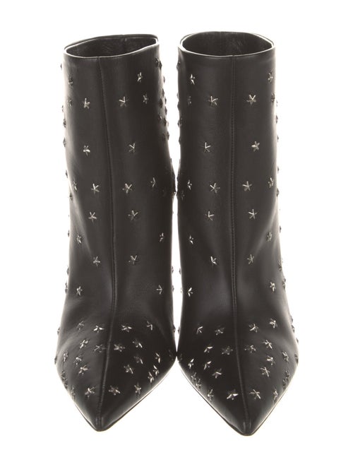 Saint Laurent Leather Studded Accents Boots