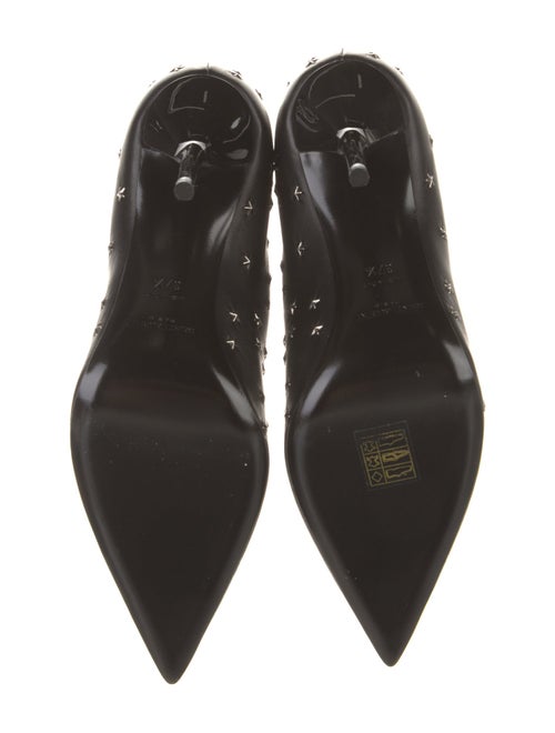 Saint Laurent Leather Studded Accents Boots