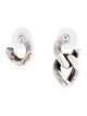 Saint Laurent Asymmetrical Curb Chain Earrings