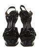 Saint Laurent Patent Leather T-Strap Sandals