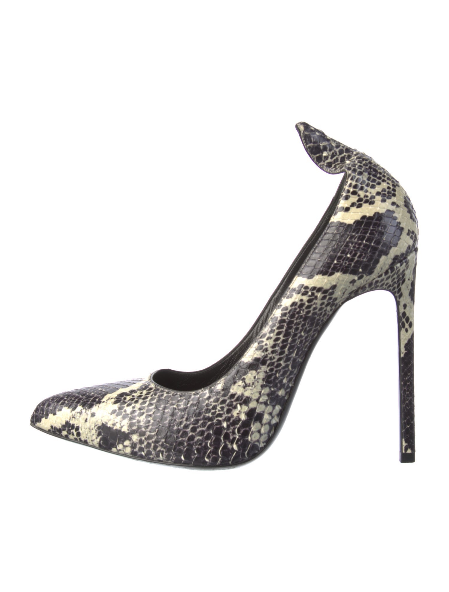 Saint Laurent Snakeskin Animal Print Pumps