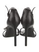 Saint Laurent Leather Bow Accents Sandals