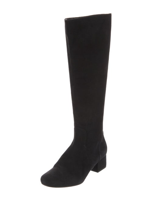 Saint Laurent Suede Riding Boots