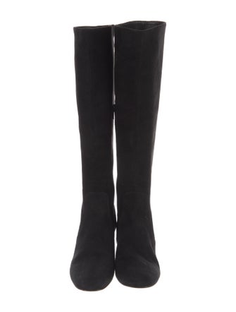 Saint Laurent Suede Riding Boots