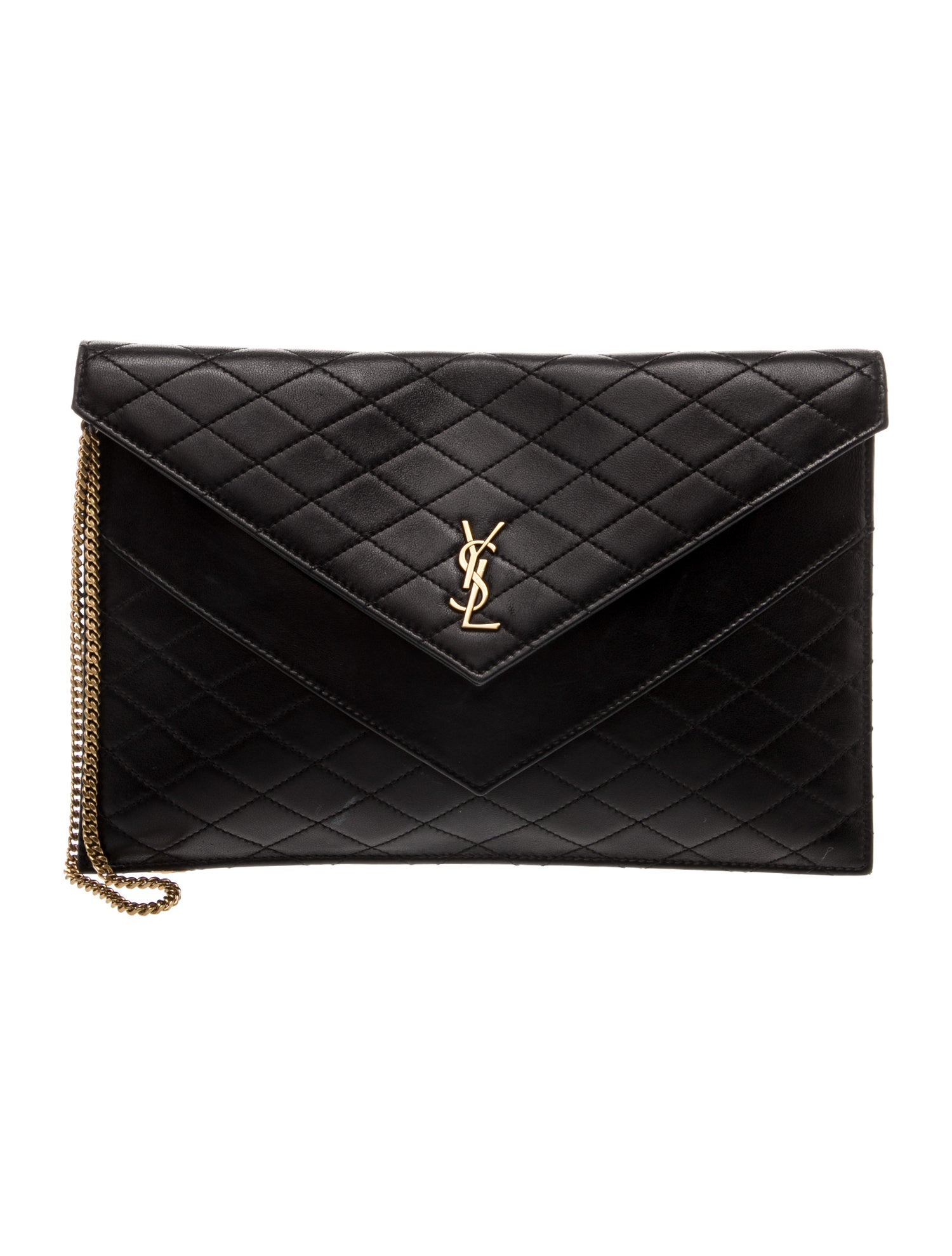 Saint Laurent Leather Clutch