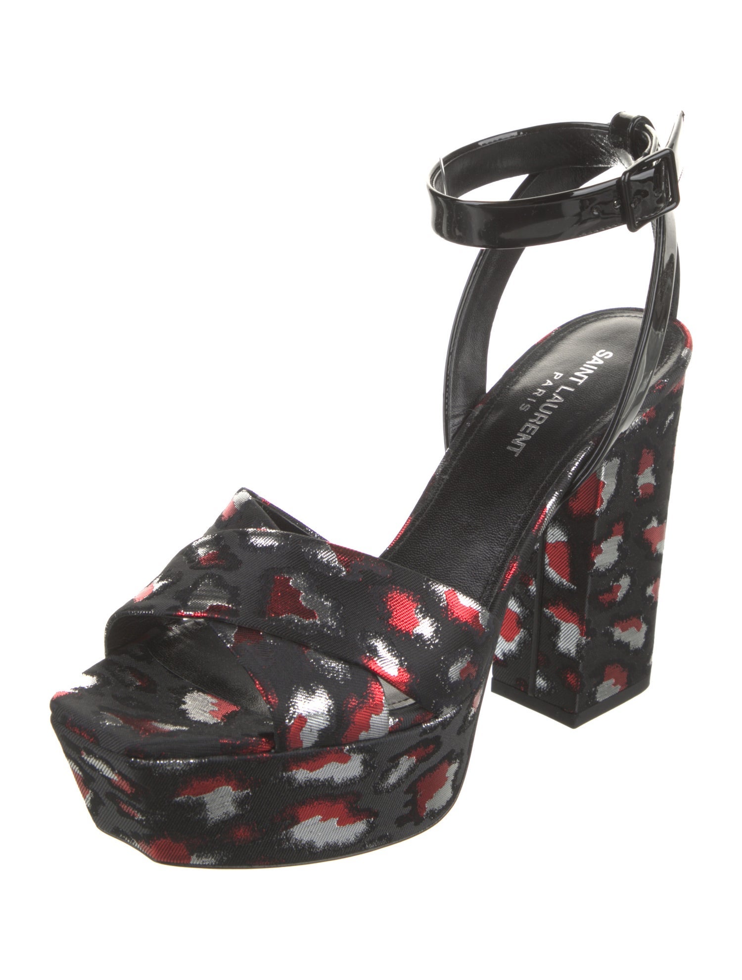 Saint Laurent Printed Sandals w/ Tags